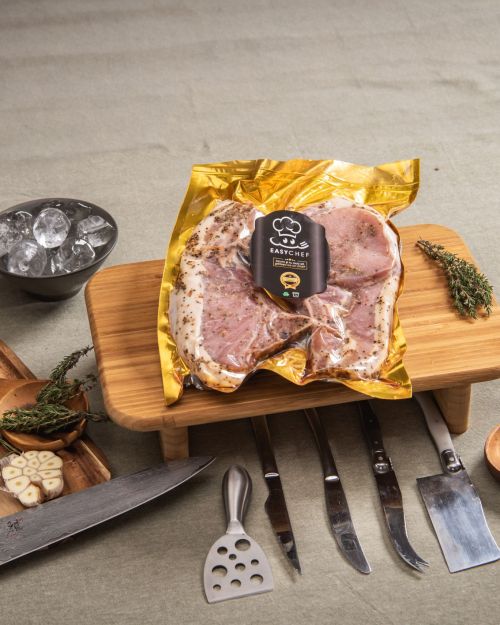 Chops de porc gata asezonat 500 grame